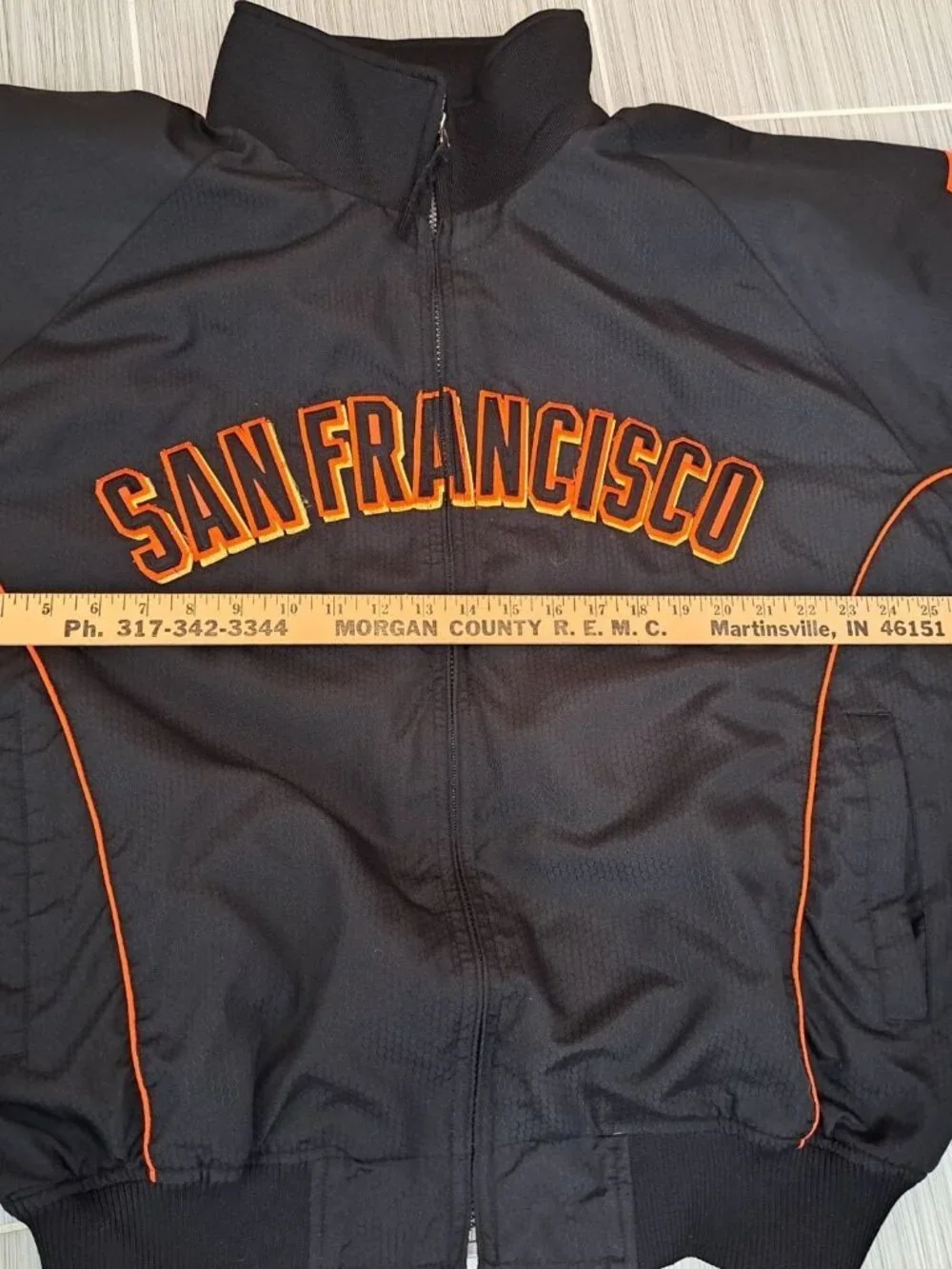 Vintage MLB San Francisco Giants Majestic Authentic Dugout Jacket XL Black